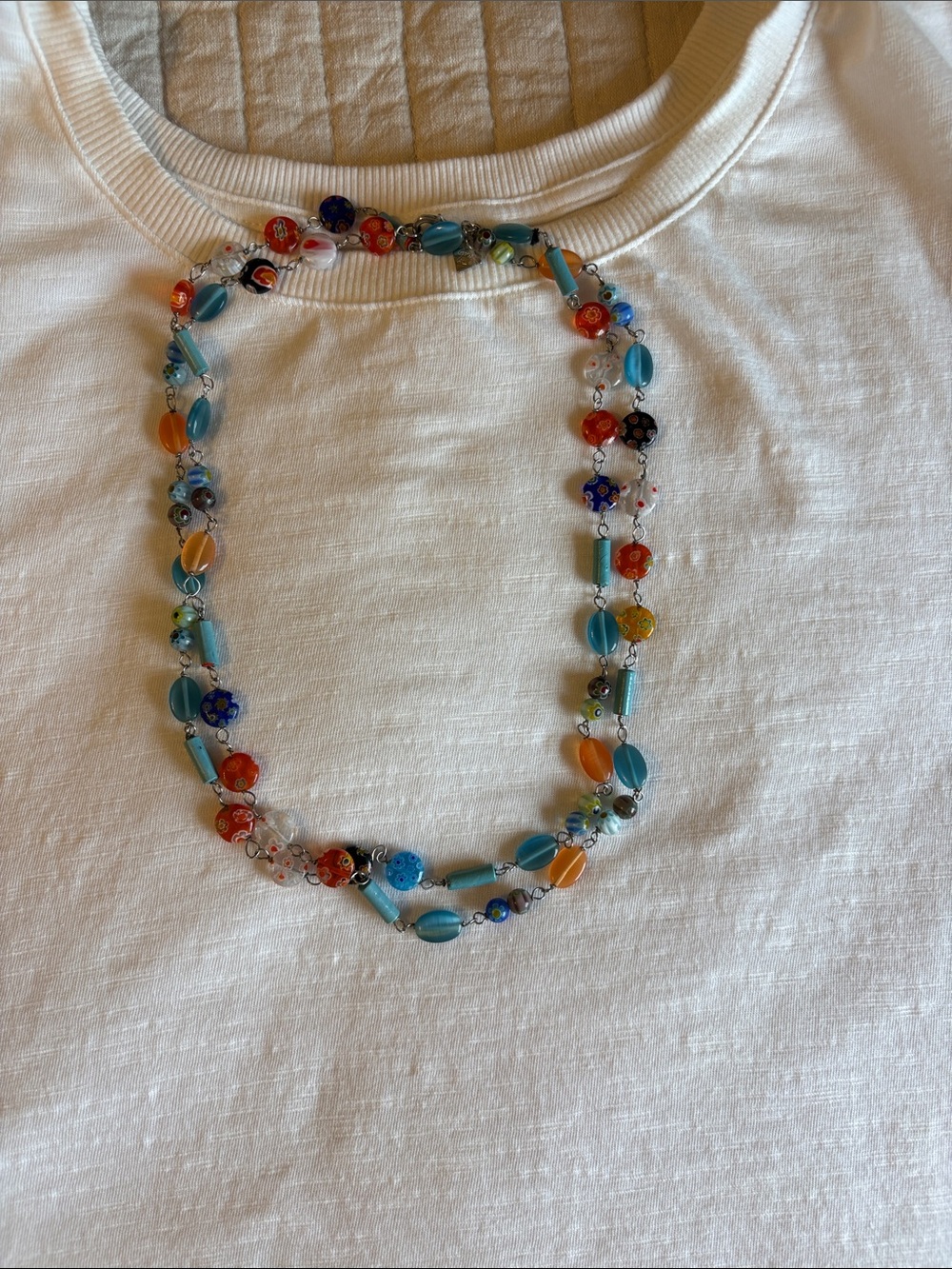 Multicolor Beaded Long Necklace - Women Jewelry